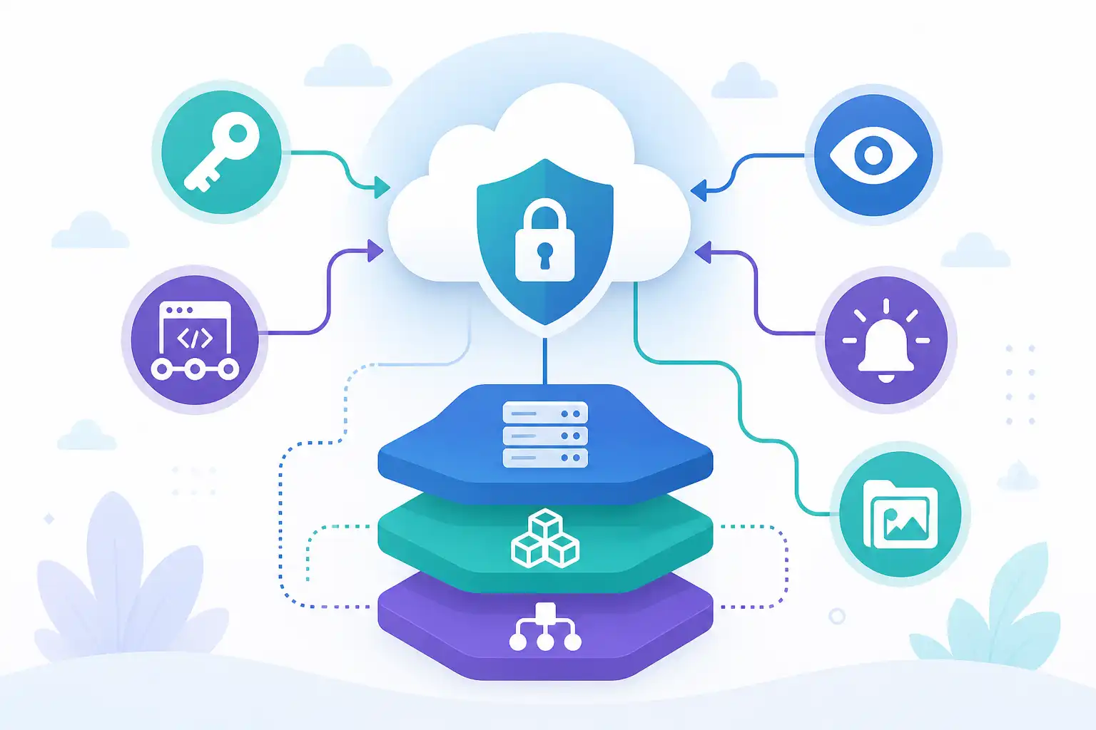 Infografik zu Cloud Security Engineer werden als Quereinsteiger: So sicherst du Cloud- und KI-Workloads ab (KI-generiert)